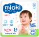 Подгузники-трусики детские Mioki XXL 15+кг (34шт) - 