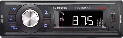 Бездисковая автомагнитола SoundMax SM-CCR3062B (черный)