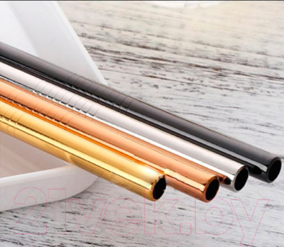 Изображение товара Соломинка для коктейля Subliva Group 215/6 012432 / DKSW0007-SS (серебристый)