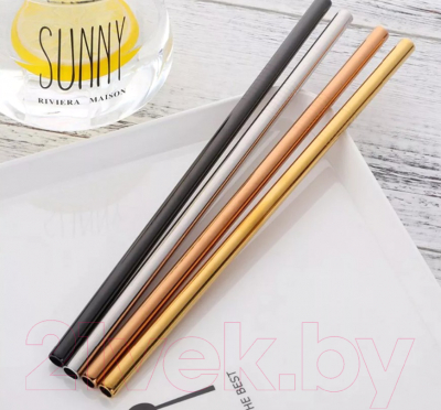 Изображение товара Соломинка для коктейля Subliva Group 215/6 012432 / DKSW0007-SS (серебристый)