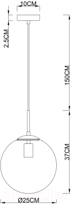 Потолочный светильник Arte Lamp Volare A1561SP-1PB