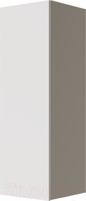 Шкаф навесной Мебель-КМК 1Д Женева 0889.4 (белый/белый глянец)