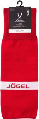 Гетры футбольные Jogel Camp Advanced Socks / JC1GA0522.R2 (красный/белый, р-р 35-38)