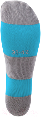 Гетры футбольные Jogel Camp Basic Socks / JC1GA0123.S2 (р-р 35-38, бирюзовый/серый)