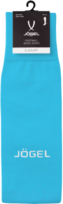 Гетры футбольные Jogel Camp Basic Socks / JC1GA0123.S2 (бирюзовый/серый, р-р 39-42)
