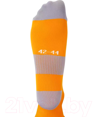 Гетры футбольные Jogel Camp Basic Socks / JC1GA0126.D2 (оранжевый/серый/белый, р-р 32-34)