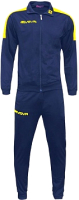 Спортивный костюм Givova Tuta Revolution / TR033 (XL, темно-синий/желтый) - 