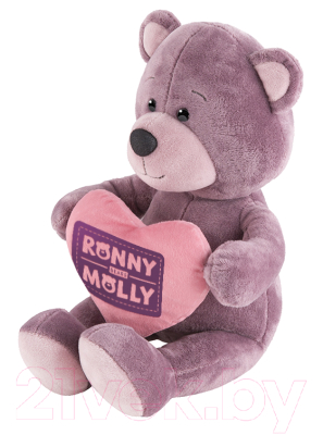 Мягкая игрушка Ronny & Molly Мишка Ронни с сердечком / RM-R012-21
