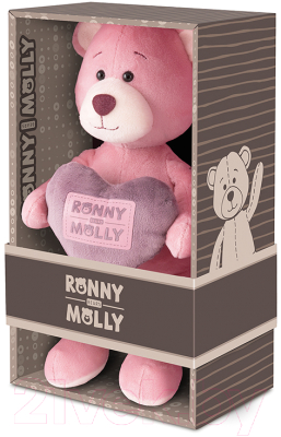 Мягкая игрушка Ronny & Molly Мишка Молли с сердечком / RM-M013-21