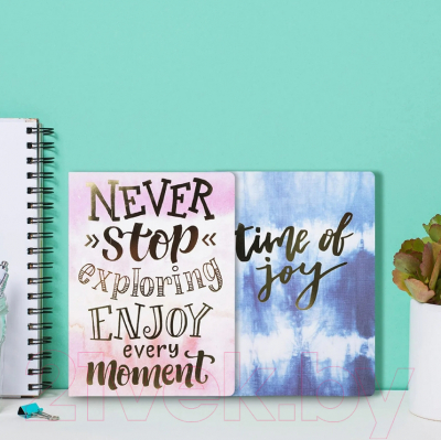 Набор записных книжек Miniso Color Explosion A4 дизайн С / 4737 (2шт)