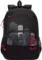 Школьный рюкзак Grizzly RU-130-41 (черный/красный) - 