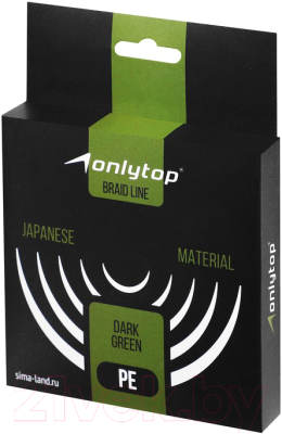 Леска плетеная Onlytop Universal 0.25мм (100м, темно-зеленый)