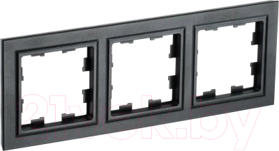 Рамка для выключателя IEK Brite BR-M32-K02 (черный)