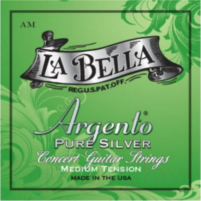 Струны для классической гитары La Bella AM Argento Pure Silver
