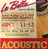 Струны для акустической гитары La Bella 40PCL - 