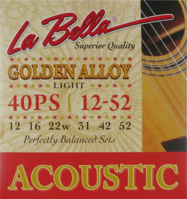Струны для акустической гитары La Bella 40PS