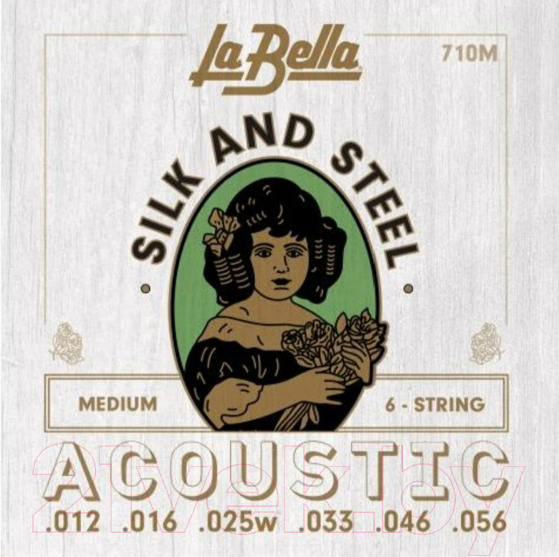 Струны для акустической гитары La Bella 710M