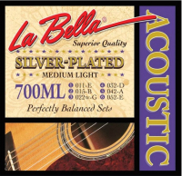 Струны для акустической гитары La Bella 700ML - 