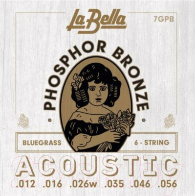 Струны для акустической гитары La Bella 7GPB