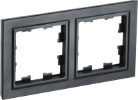 Рамка для выключателя IEK Brite BR-M22-K02 (черный) - 