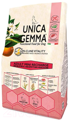 Сухой корм для собак Unica Gemma Adult Recharge (800г)