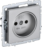 Розетка IEK Brite BR-R10-10-K47 (алюминий) - 