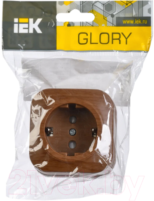 Изображение товара Розетка IEK Glory ERH14-K24-16 (дуб)