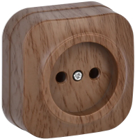 Розетка IEK Glory ERH10-K24-10 (дуб) - 