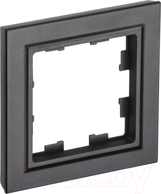Рамка для выключателя IEK Brite BR-M12-K02 (черный)