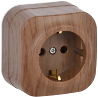 Розетка IEK Glory ERH11-K24-16 (дуб) - 