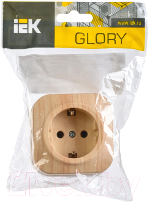 Изображение товара Розетка IEK Glory ERH11-K34-16 (сосна)