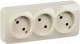 Миниатюра изображения товара Розетка IEK Glory ERH30-K33-10 (кремовый)