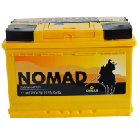 Автомобильный аккумулятор Kainar Nomad Premium 6СТ-77 Евро R+ (77 А/ч) - 
