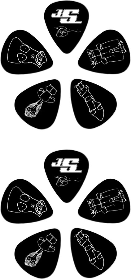 Набор медиаторов Planet Waves 1CBK6-10JS Joe Satriani Picks Black Heavy (10шт)