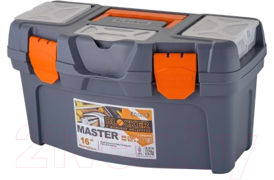 Ящик для инструментов Blocker Master 16 / BR6004СРСВЦОР (серо-свинцовый/оранжевый)