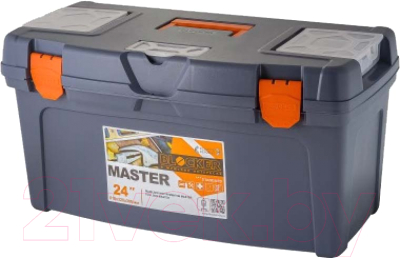 Ящик для инструментов Blocker Master 19 / BR6005СРСВЦОР (серо-свинцовый/оранжевый)