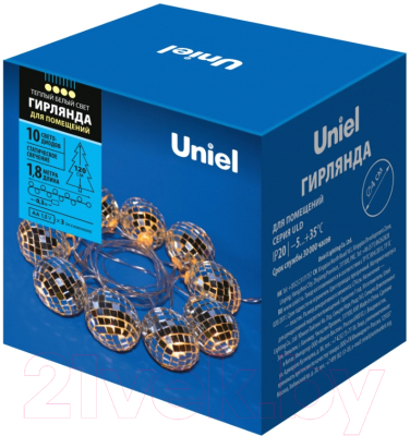 Светодиодная гирлянда Uniel ULD-S1800-010/STB/3AA / UL-00008423