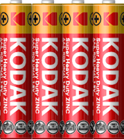 Комплект батареек Kodak XtraLife Alkaline AAA LR03 4S / 411782 (4шт) - 