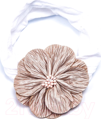 Повязка для фиксации волос Bradex Цветок / AS 1068 (белый)