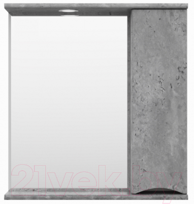 Шкаф с зеркалом для ванной Misty Атлантик 70 / П-Атл-4070-050П