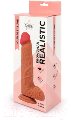 Фаллоимитатор Bior Toys Erowoman ER-30050 / 105508 (телесный)