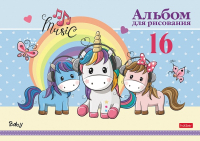 

Альбом для рисования Hatber, Мультяшки / 16А4В