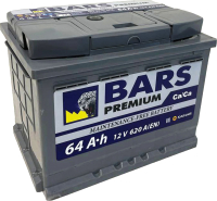 

Автомобильный аккумулятор BARS, Premium 64 L / 064 13 27 01 0021 09 11 0 R