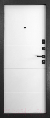 Входная дверь Промет Арктик М 88x205 (правая, букле графит/белый ПФ-039)