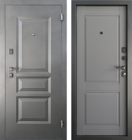 Входная дверь Промет Арктик Классика 88x205 (правая, муар черный 999/графит нубук ЦП-014) - 