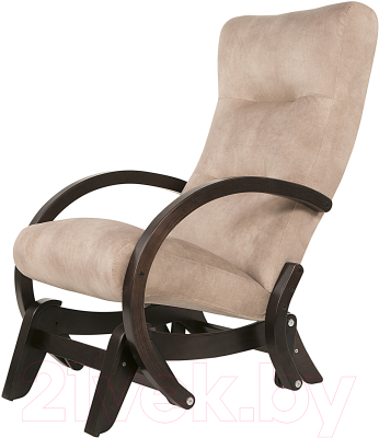 Кресло-глайдер Мебелик Мэтисон (крем брюле/венге структура)