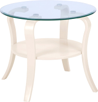 Журнальный столик Мебелик Аннет (шимо/столешница шпон) - 