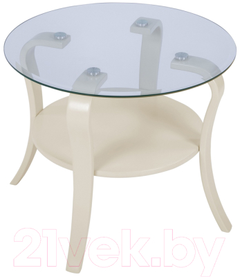 Журнальный столик Мебелик Аннет (шимо/столешница шпон)