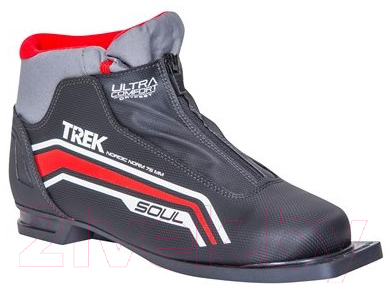 Ботинки для беговых лыж TREK Soul Comfort 5 (черный/красный, р-р 38)