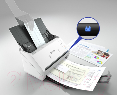 Протяжный сканер Epson WorkForce DS-530 с планшетным модулем / B11B226401+B12B819011FB